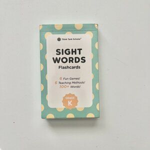 Think Tank Scholar Grade Sight Word Kindergarten Flash Cards